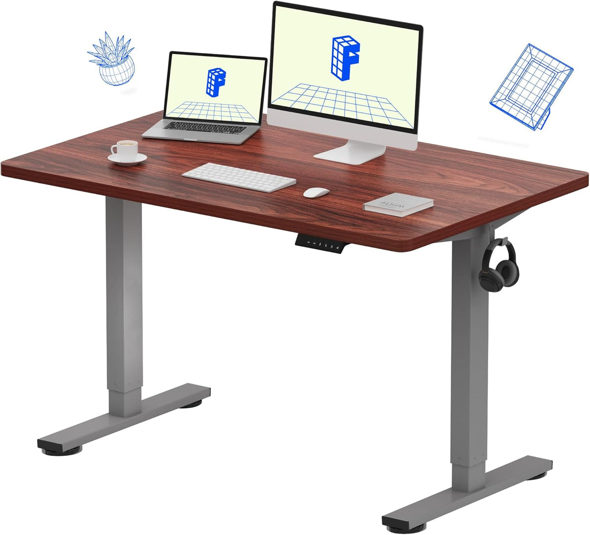 FLEXISPOT Electric Standing Desk With Whole-Piece Desktop - EN1