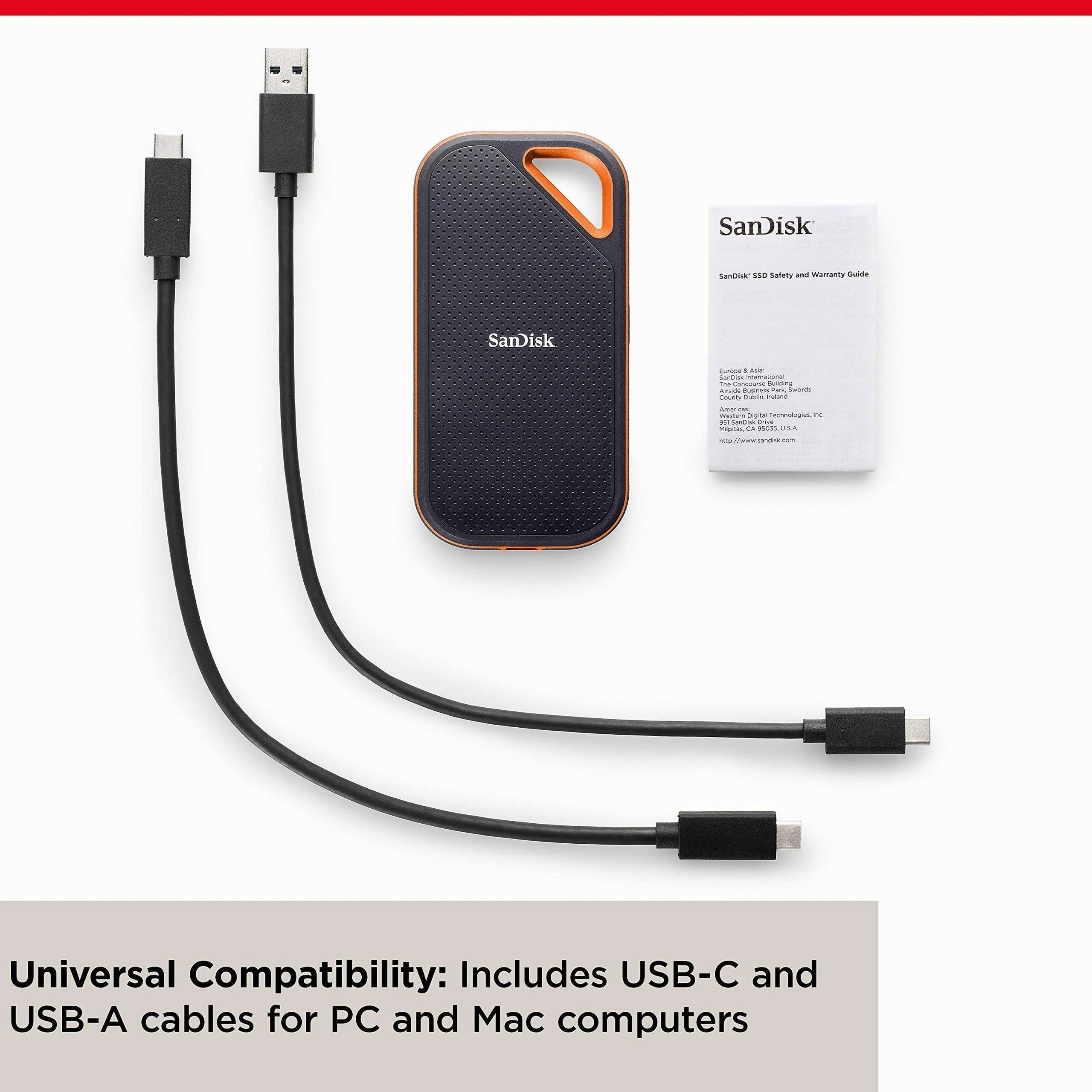 SanDisk 1TB Extreme PRO Portable SSD - Up To 2000MB/s