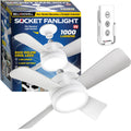 Bell + Howell Light Socket Ceiling Fan & Light