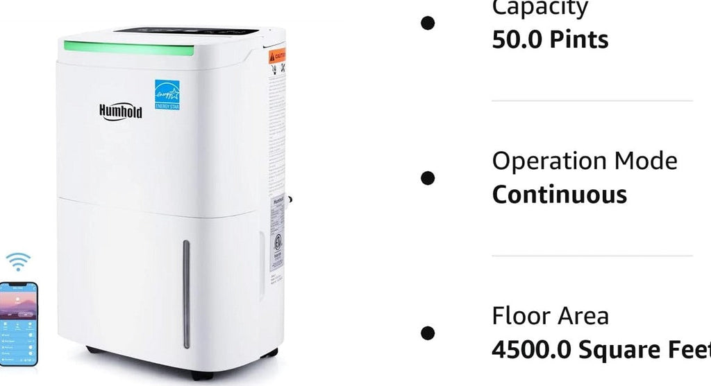 HUMHOLD Portable Air Conditioner 12000 BTU, White, 3-in-1 With Remote - HDPAC-10-A1