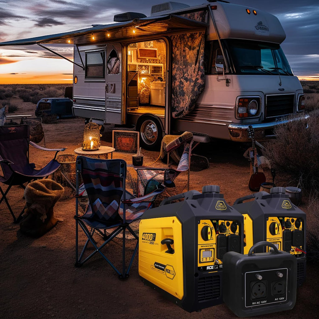 Aceup Portable Gas Inverter Generator 4000 Peak Watts 149cc RV-Ready