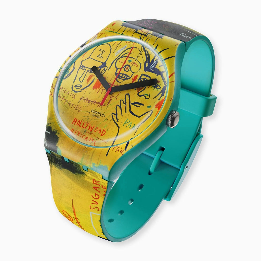 Swatch X Basquiat Yellow Watch - Hollywood Africans (1983), 40mm Case