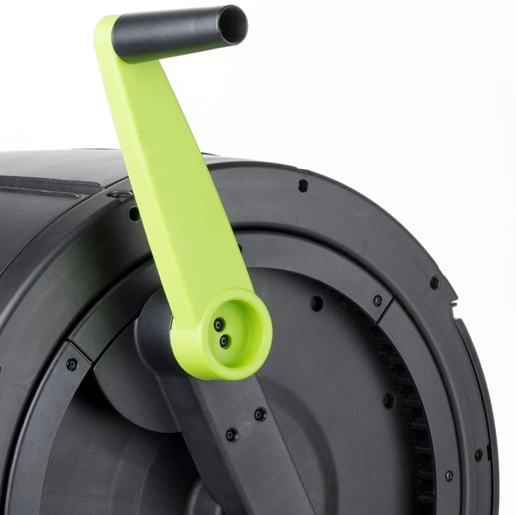 65-Gallon Compost Tumbler And 12-Gallon Cart Combo - 41.3 Inch x 30 Inch x 45 Inch