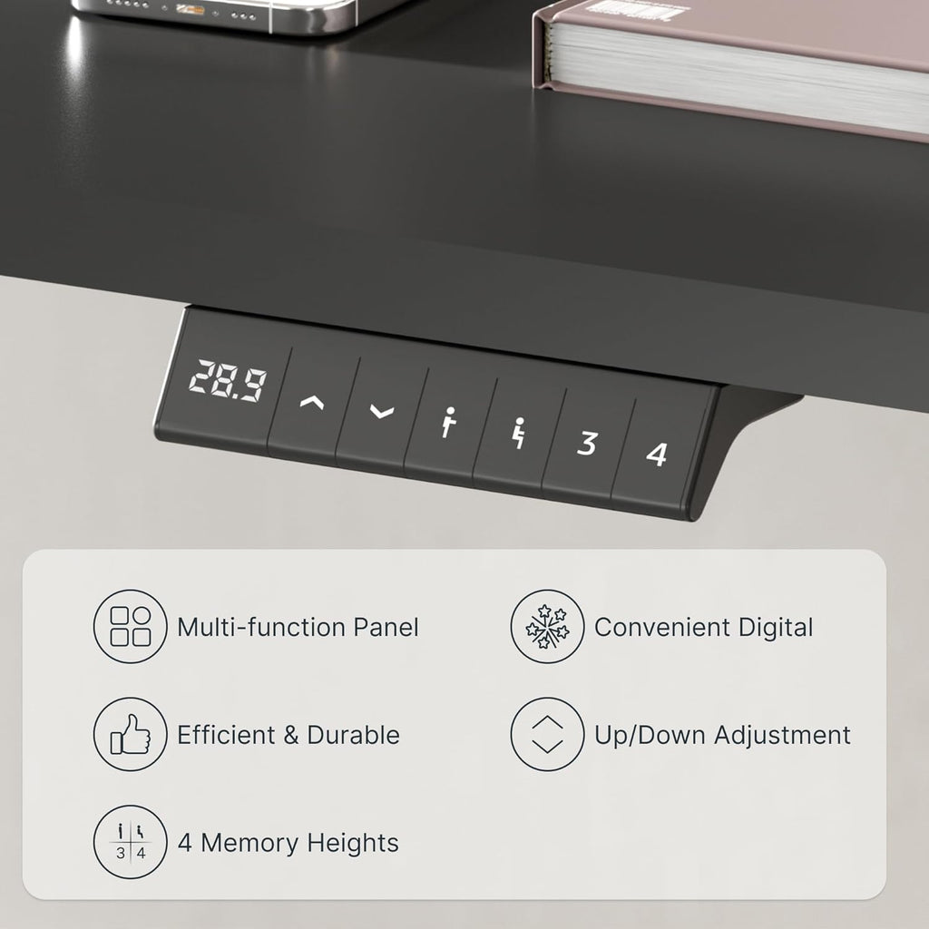 FLEXISPOT Electric Standing Desk With Whole-Piece Desktop - EN1