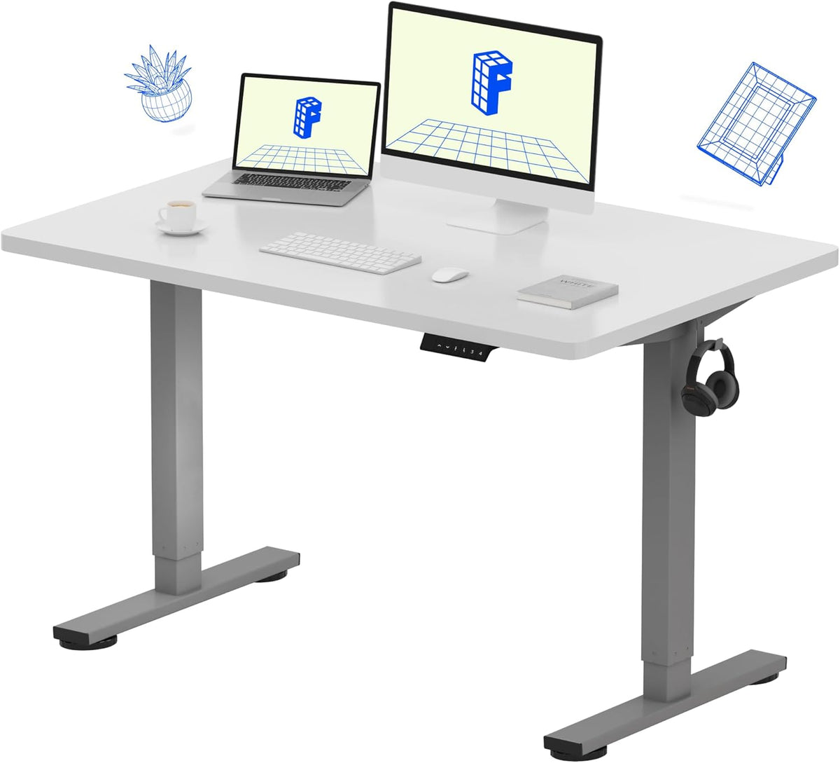 FLEXISPOT Electric Standing Desk With Whole-Piece Desktop - EN1