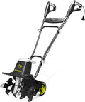 Sun Joe Corded Electric Garden Tiller And Cultivator With Steel Tines, 16 Inch, 13.5-Amp - TJ604E