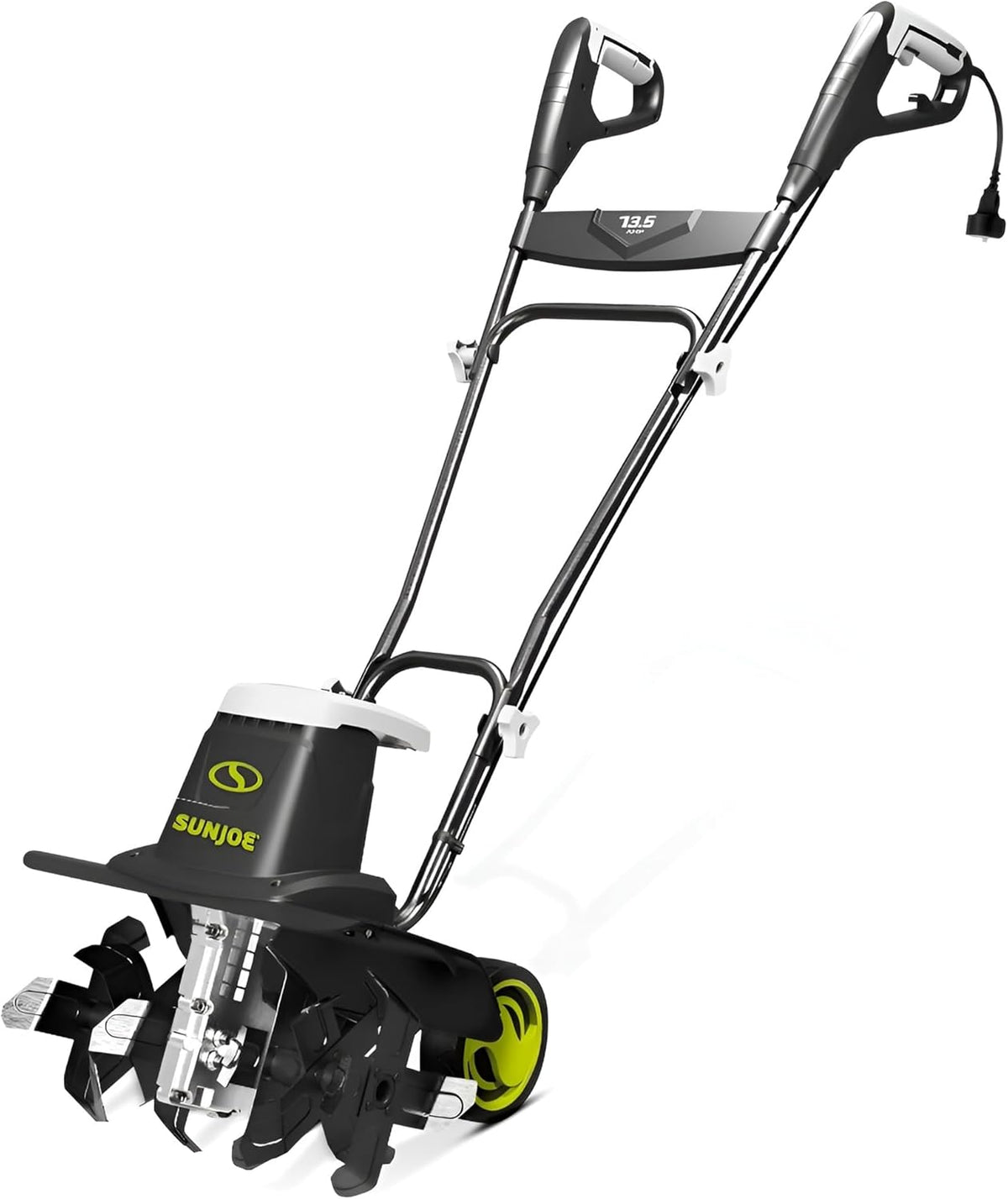 Sun Joe Corded Electric Garden Tiller And Cultivator With Steel Tines, 16 Inch, 13.5-Amp - TJ604E