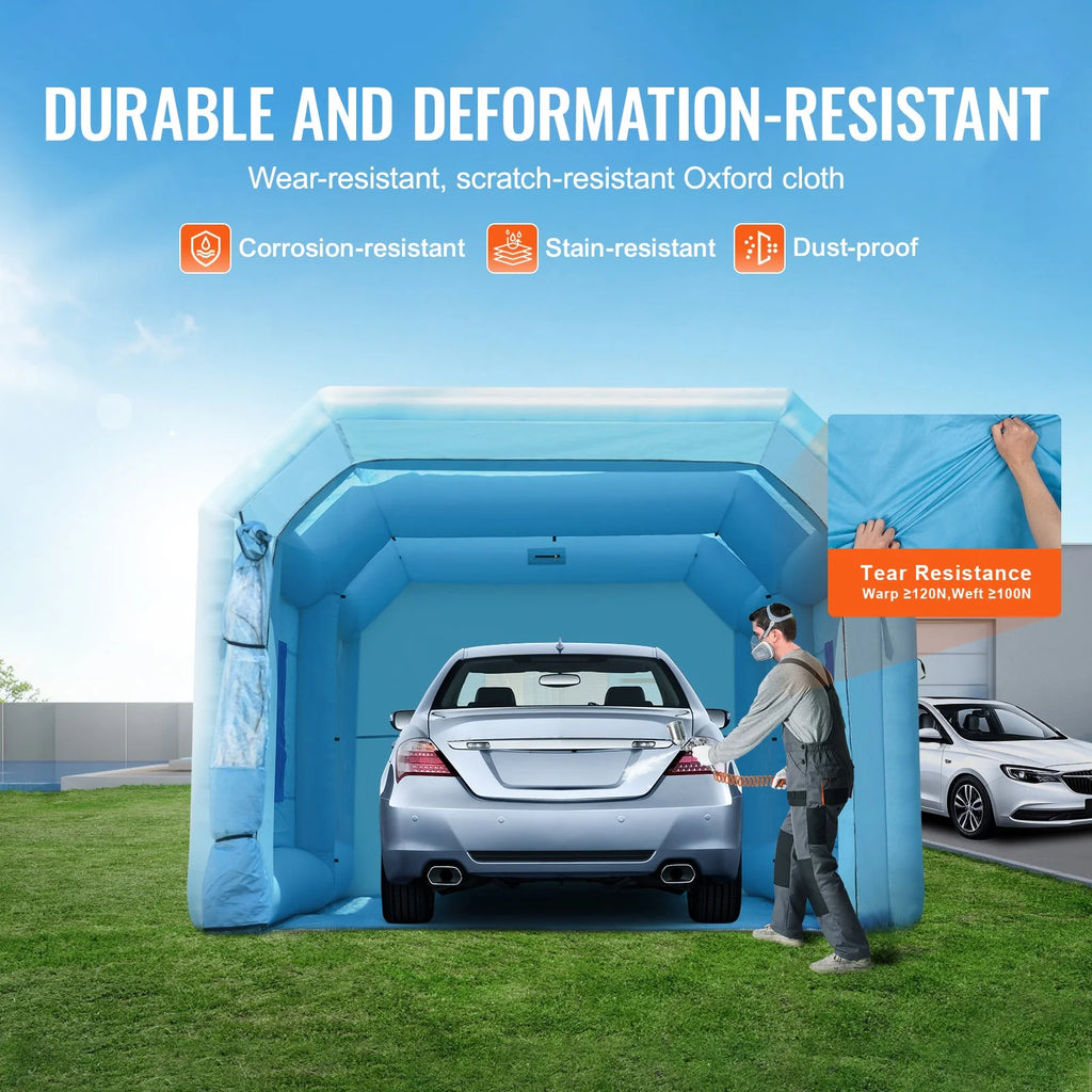 SKYSHALO Portable Spray Shelter, 21x13.5x9.8 ft With 1100W Blower And Filtration System