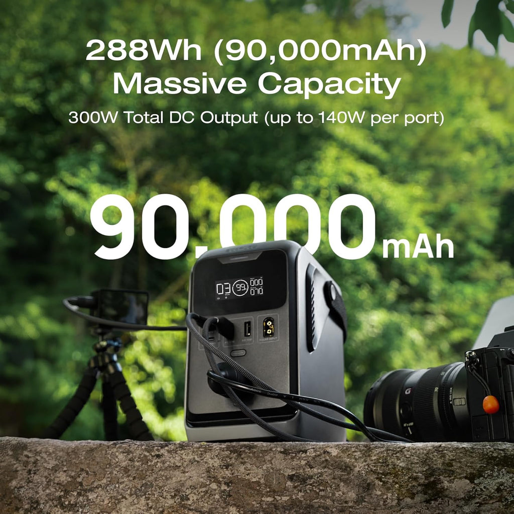 EF ECOFLOW TRAIL 300 DC Portable Power Station 288Wh LiFePO4 Battery 300W DC Output - TRAIL 300