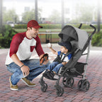Chicco Liteway Lightweight Stroller, Moon Grey - 00079562770070