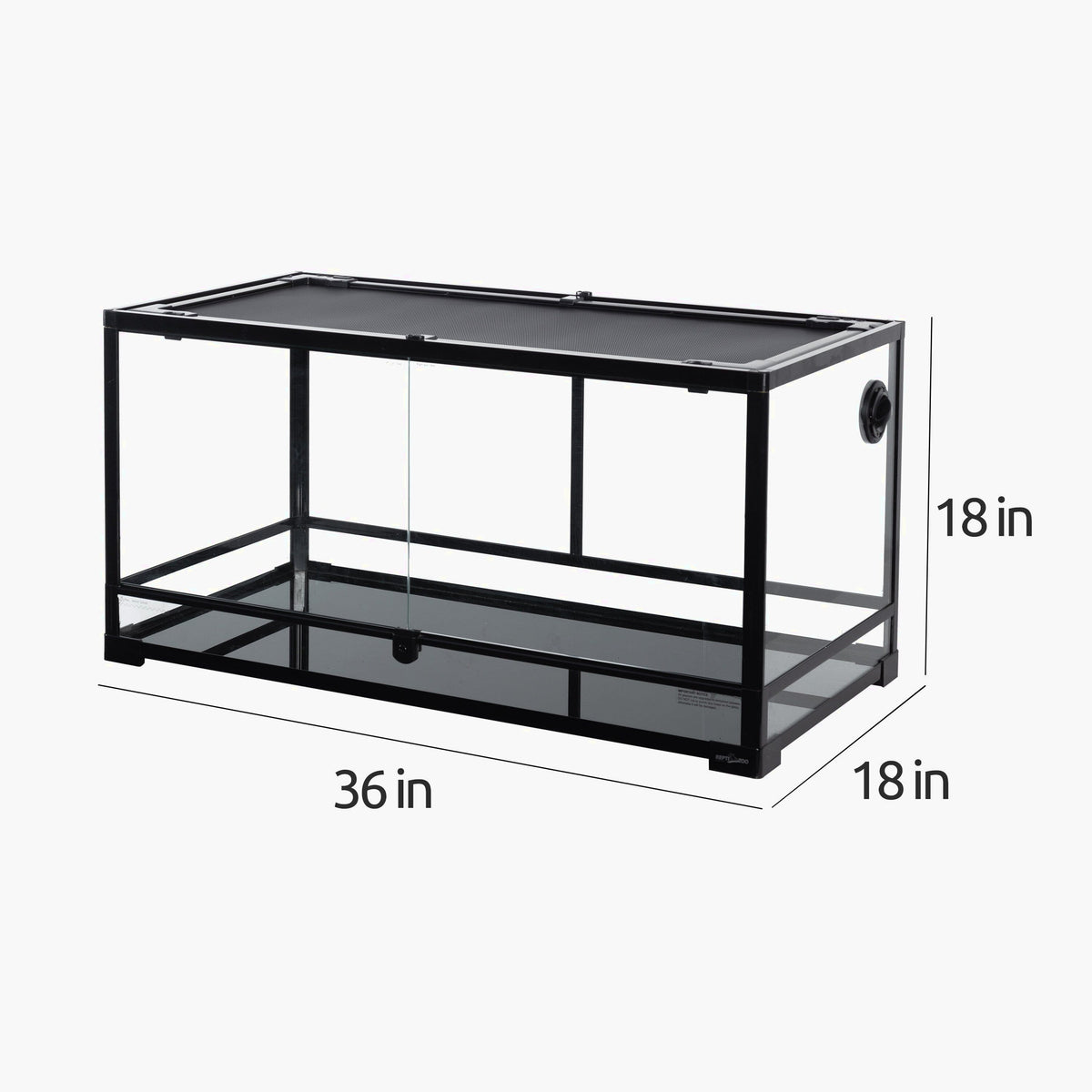 REPTI-ZOO Glass Terrarium, Front Double Doors, 40 Gallon