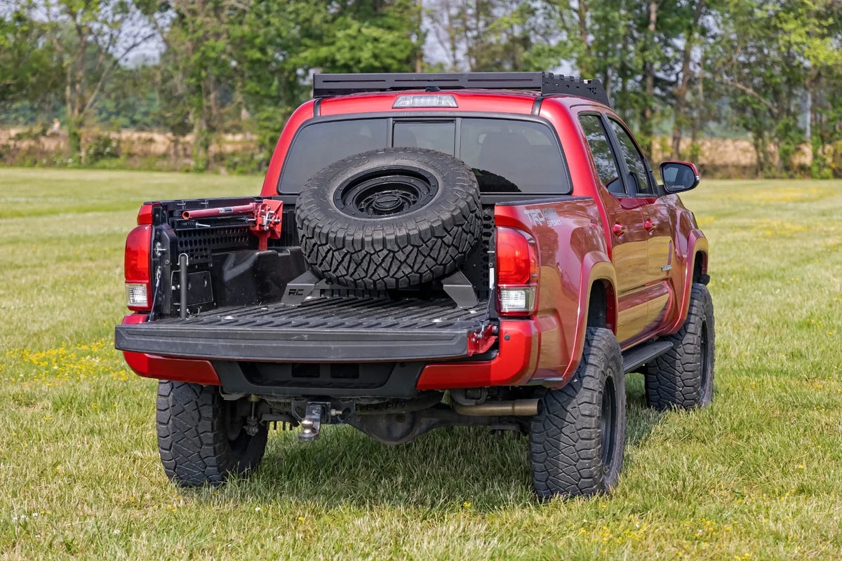 Rough Country Bed Mount Spare Tire Carrier For 2016-2023 Toyota Tacoma - 73110