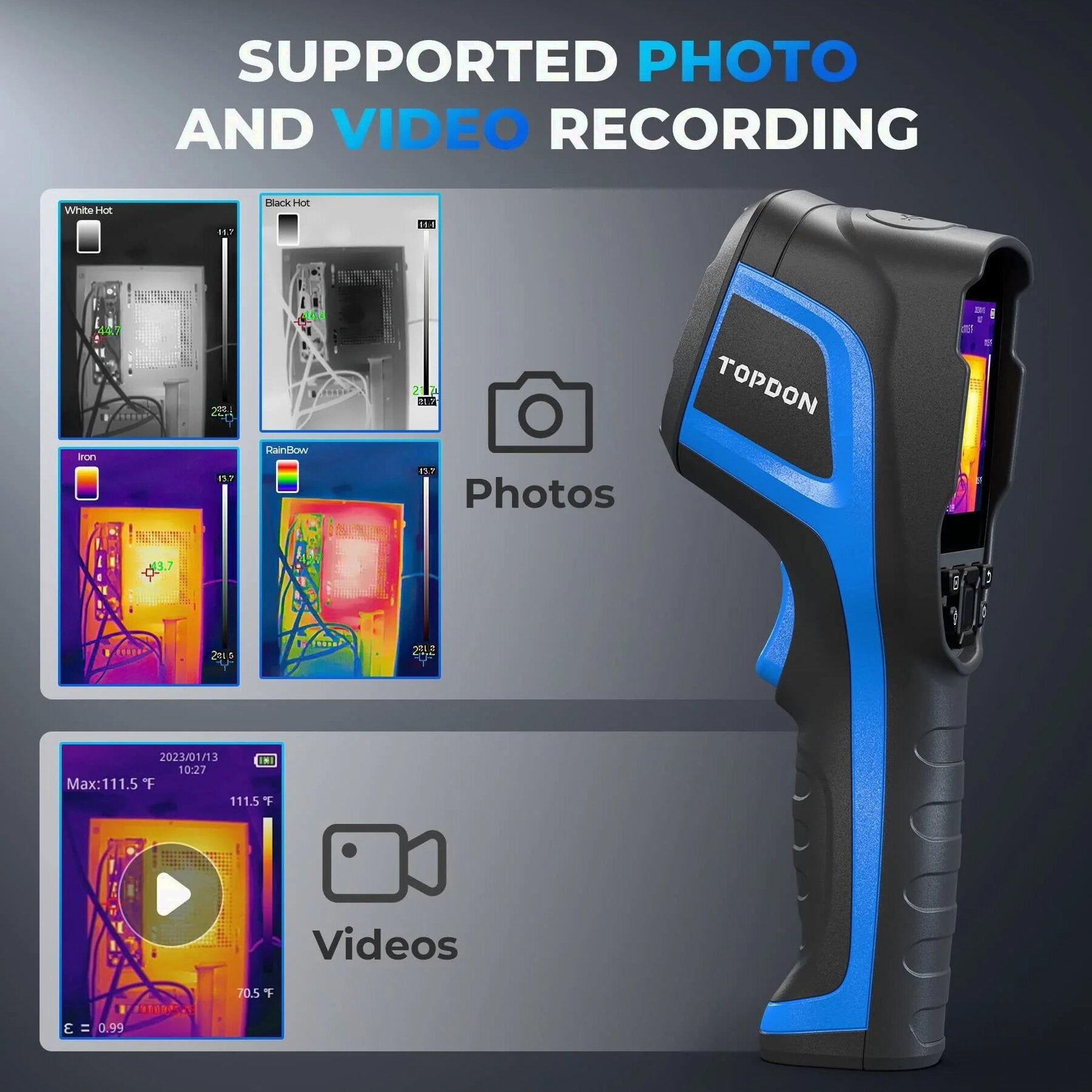 TOPDON 256 x 192 IR Thermal Imaging Camera - TC004