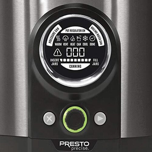 Presto 12 Qt Digital Pressure Canner, Black Stainless - 02144