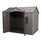 Lifetime 10 Ft x 8 Ft Reinforced Outdoor Storage Shed - Dual-Wall Polyethylene Construction