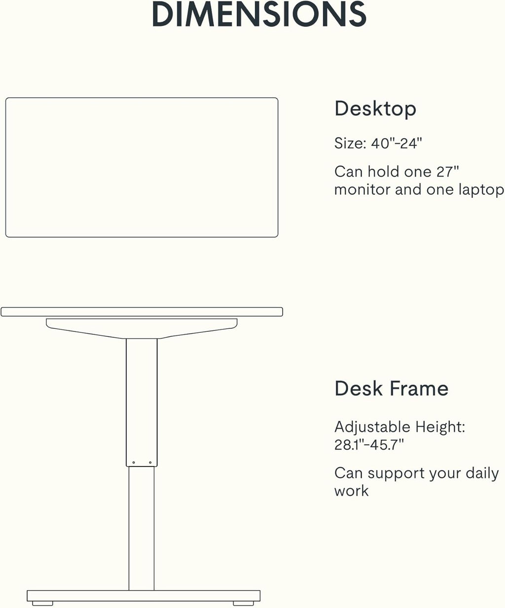 FLEXISPOT Electric Standing Desk With Whole-Piece Desktop - EN1