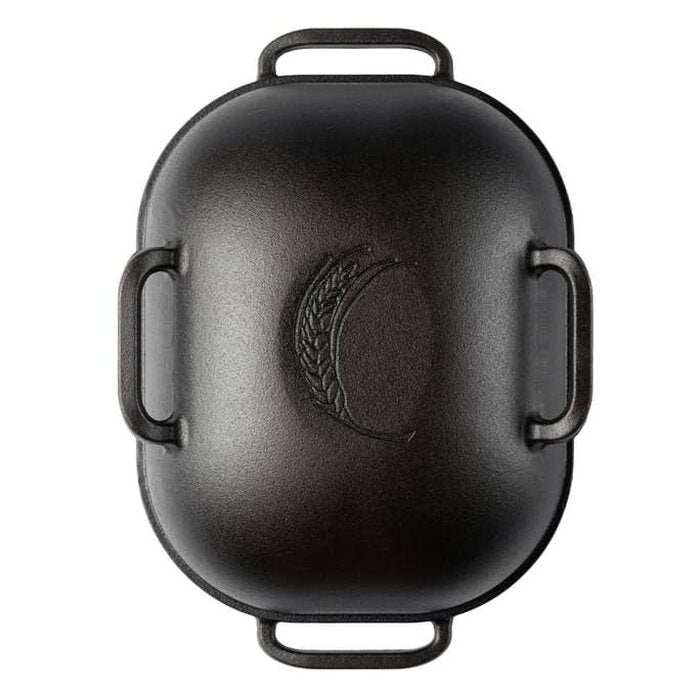 Challenger Breadware Cast Iron Bread Pan, 15.4 in x 10.5 in x 5.4 in, 22 Pounds
