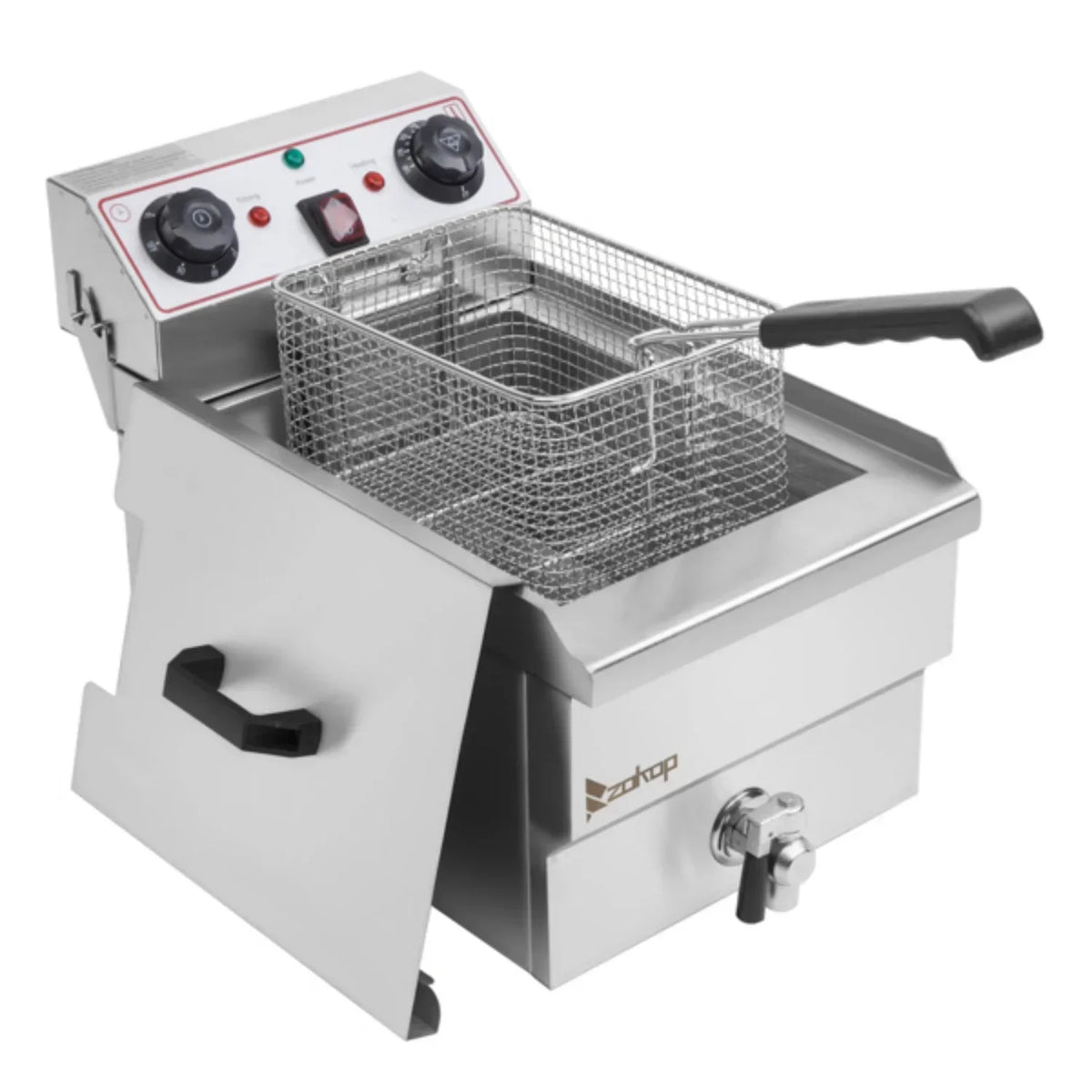 Electric Deep Fryer 8.5QT/8L Total Capacity, 12.5qt/11.8l - 1700W Blue Large Handle