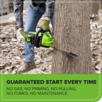 Greenworks 40V HP 18in Chainsaw Kit With 5.0Ah HP Battery And 5A Rapid Charger