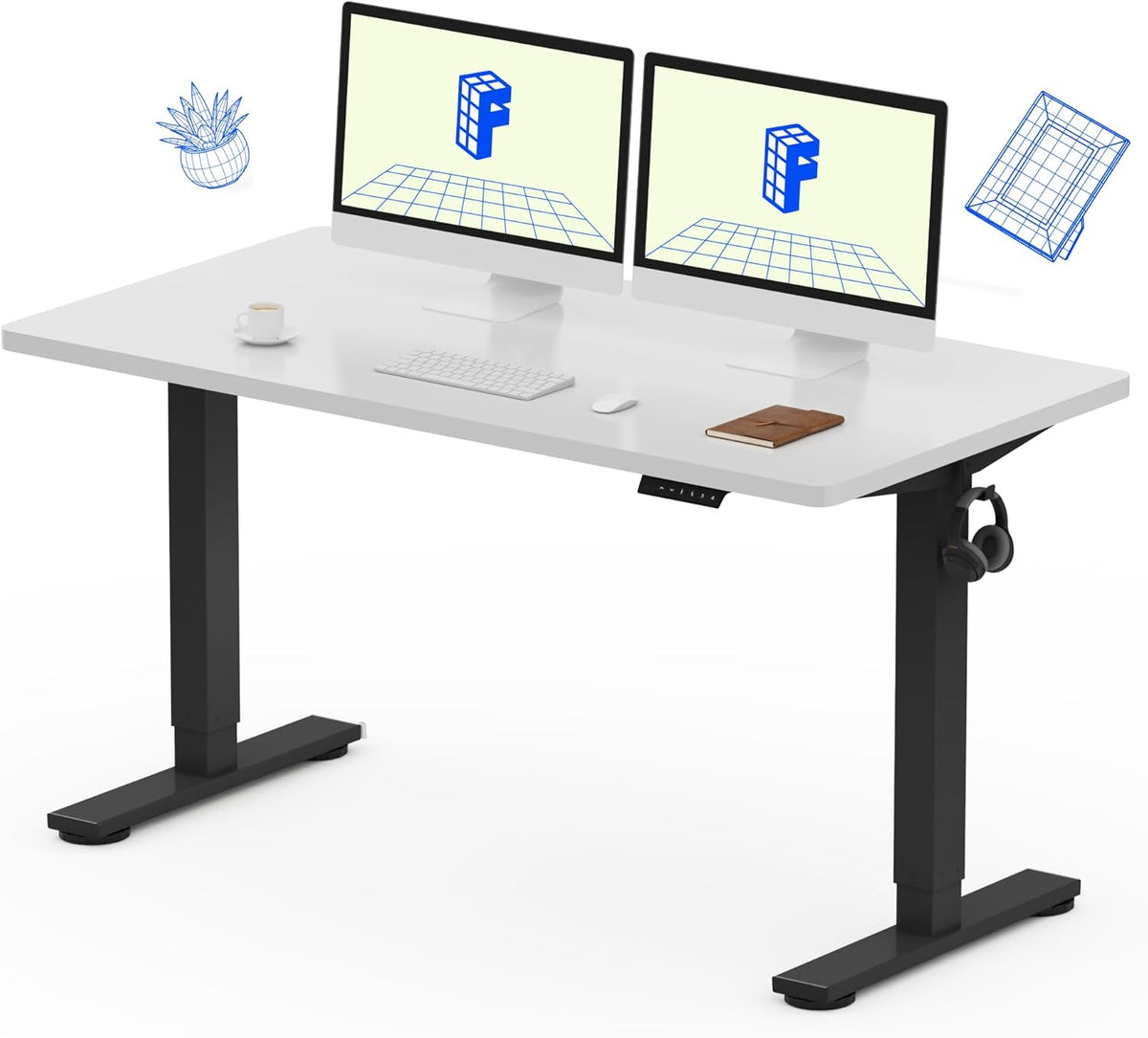 FLEXISPOT Electric Standing Desk With Whole-Piece Desktop - EN1