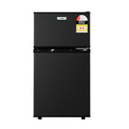 Devanti 80L Compact Black Bar Fridge With 25L Chiller Compartment