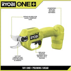 RYOBI ONE+ 18V Cordless Pruner With 2.0 Ah Battery And Charger