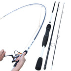 Sougayilang Carbon Fiber Spinning Casting Fishing Rod - 2-Section, 3-Section