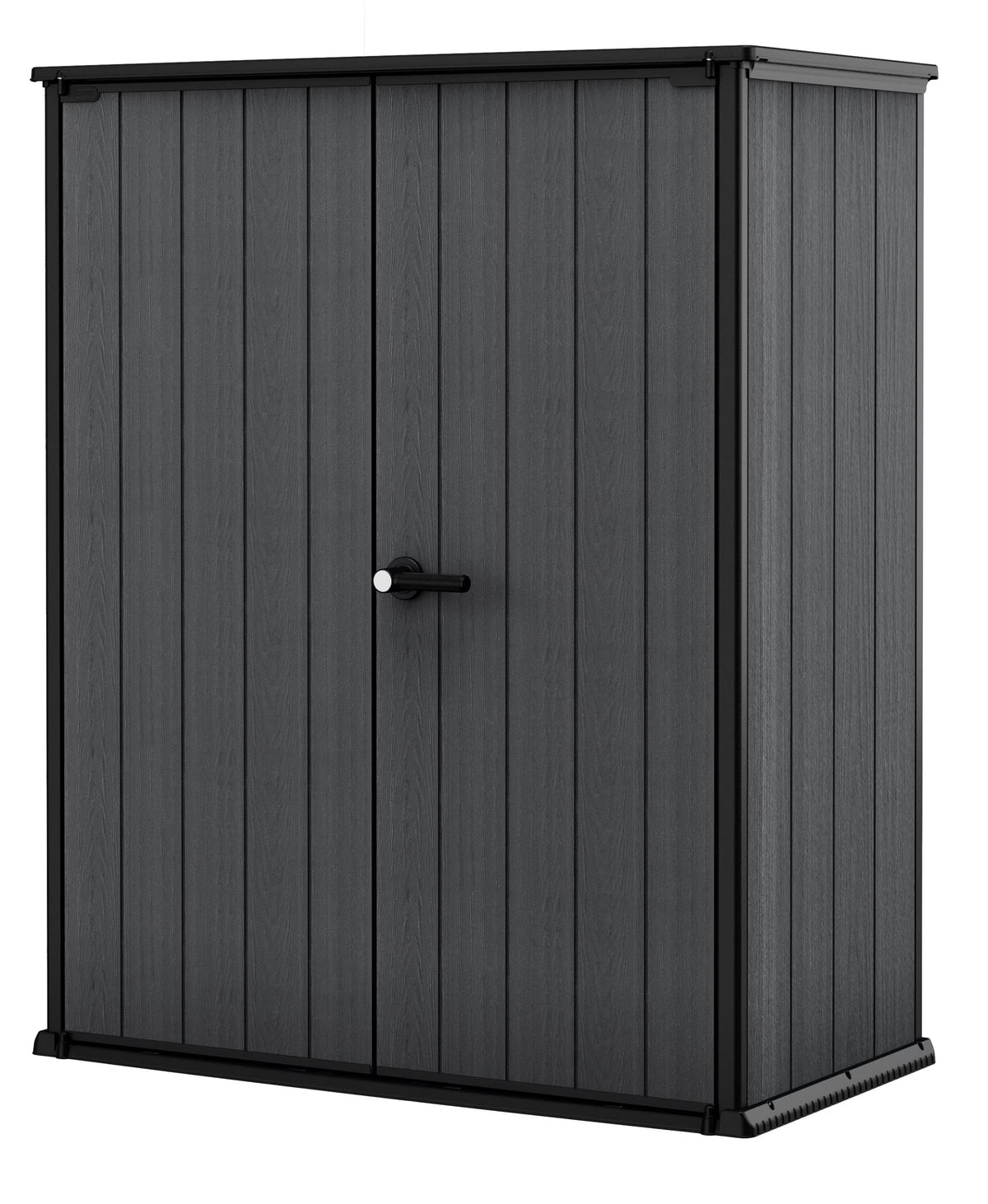 Keter Cortina Alto Outdoor Storage Shed, 62.05 cu. Ft., Graphite - Cortina Alto