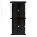 Gray Plastic Garage Storage Cabinet 35 in W x 71 in H x 18 in D, 4 Adjustable Shelves - 2025 Model