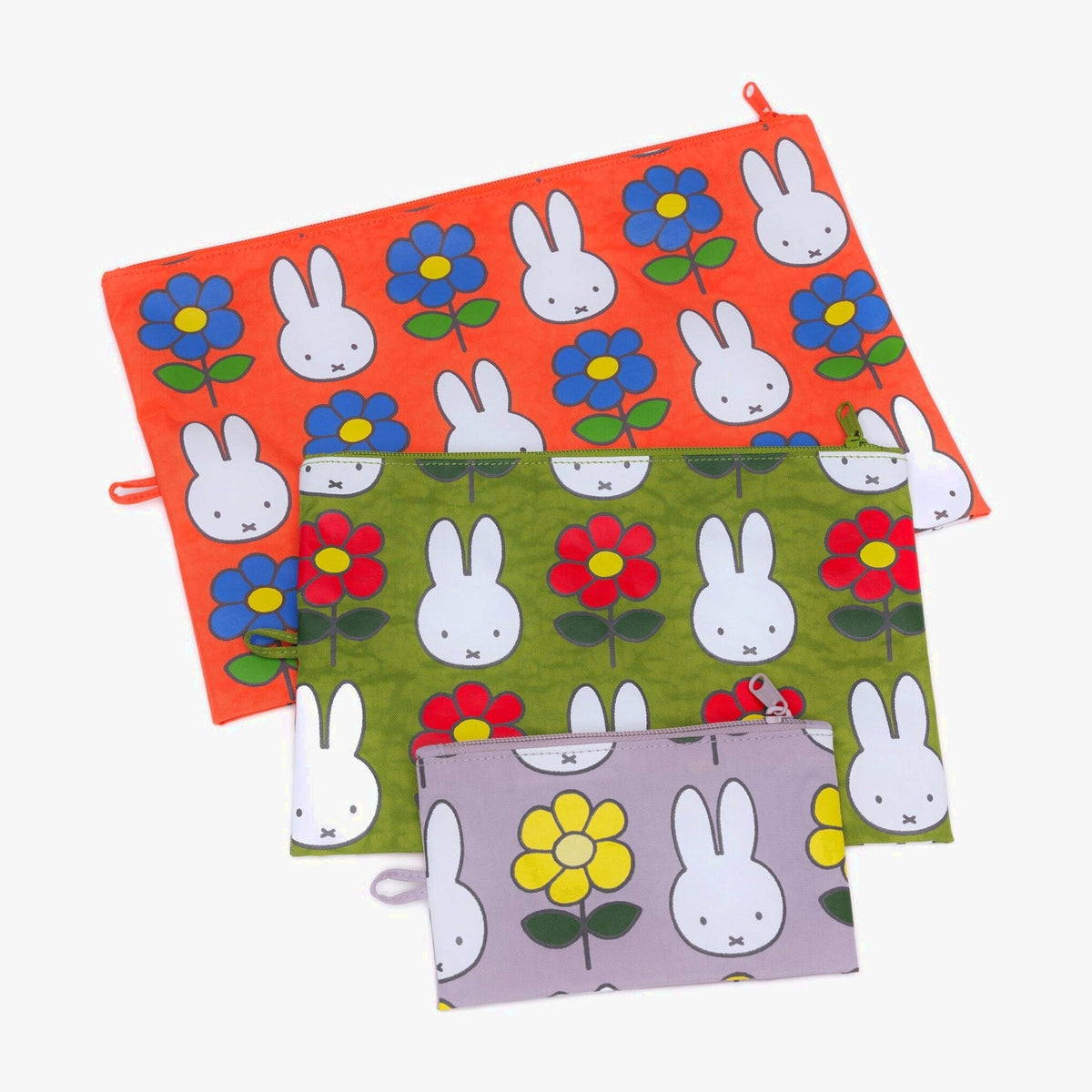 Miffy Baggu Recycled Nylon Go Pouches - Set Of 3