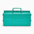 Toyo Steel Cantilever Tool Box, Green, 8.5h x 13.75w x 6.3d - ST-350