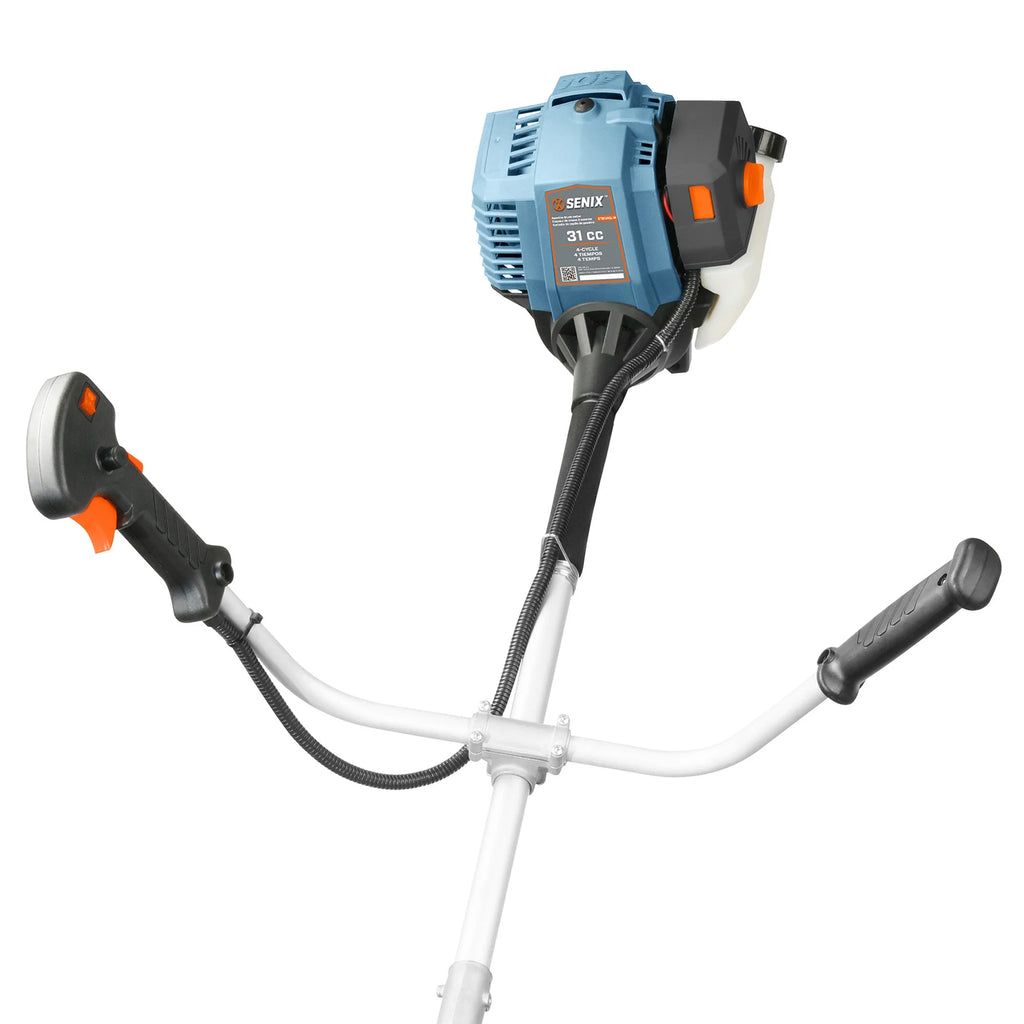 SENIX 31 cc 4-Cycle Gas Powered Brush Cutter/String Trimmer, 10-in Blade, 17.7-in Cutting Swatch - GTBCU4QL-M