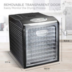 Ivation 9-Tray Countertop Digital 600W Food Dehydrator With Preset Temperature Settings And Auto Shutoff Timer