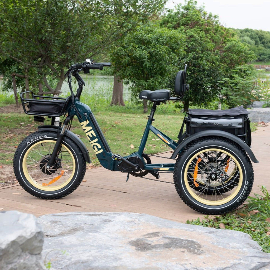 DWMEIGI Silverado 20 Foldable Fat Tire Electric Trike 48V/14AH 750W, 330LBS - MG2301