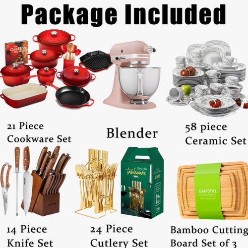 121-Piece Kitchen Set
