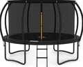JUMPZYLLA 8FT Outdoor Trampoline With Enclosure for Kids - 14FT