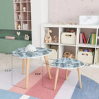 HYHBIBOOM Nesting End Tables, 21.7in x 21.7in x 17.7in And 15.8in x 15.8in x 15.8in