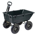 GOR866D Heavy-Duty Garden Poly Dump Cart, 1,200-Pound Capacity, 40-Inch By 25-Inch Bed, Black