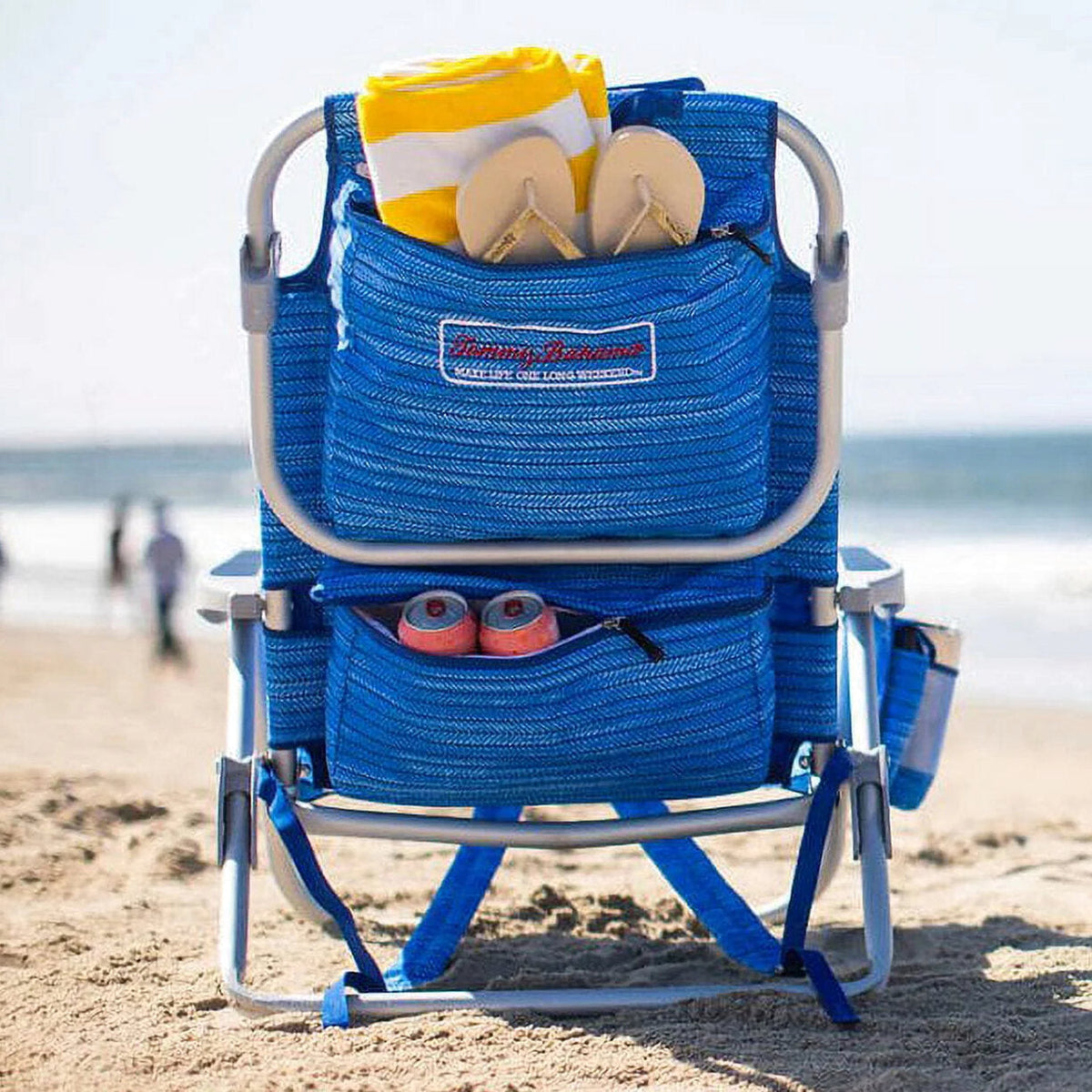 Tommy Bahama Backpack Beach Chairs, Blue, 2 Pack