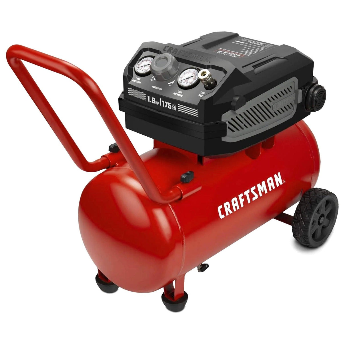 CRAFTSMAN Oil-Free Portable Air Compressor, 10 Gallon 1.8 HP 175 PSI 4.0 CFM@90PSI - CMXECXA0201041