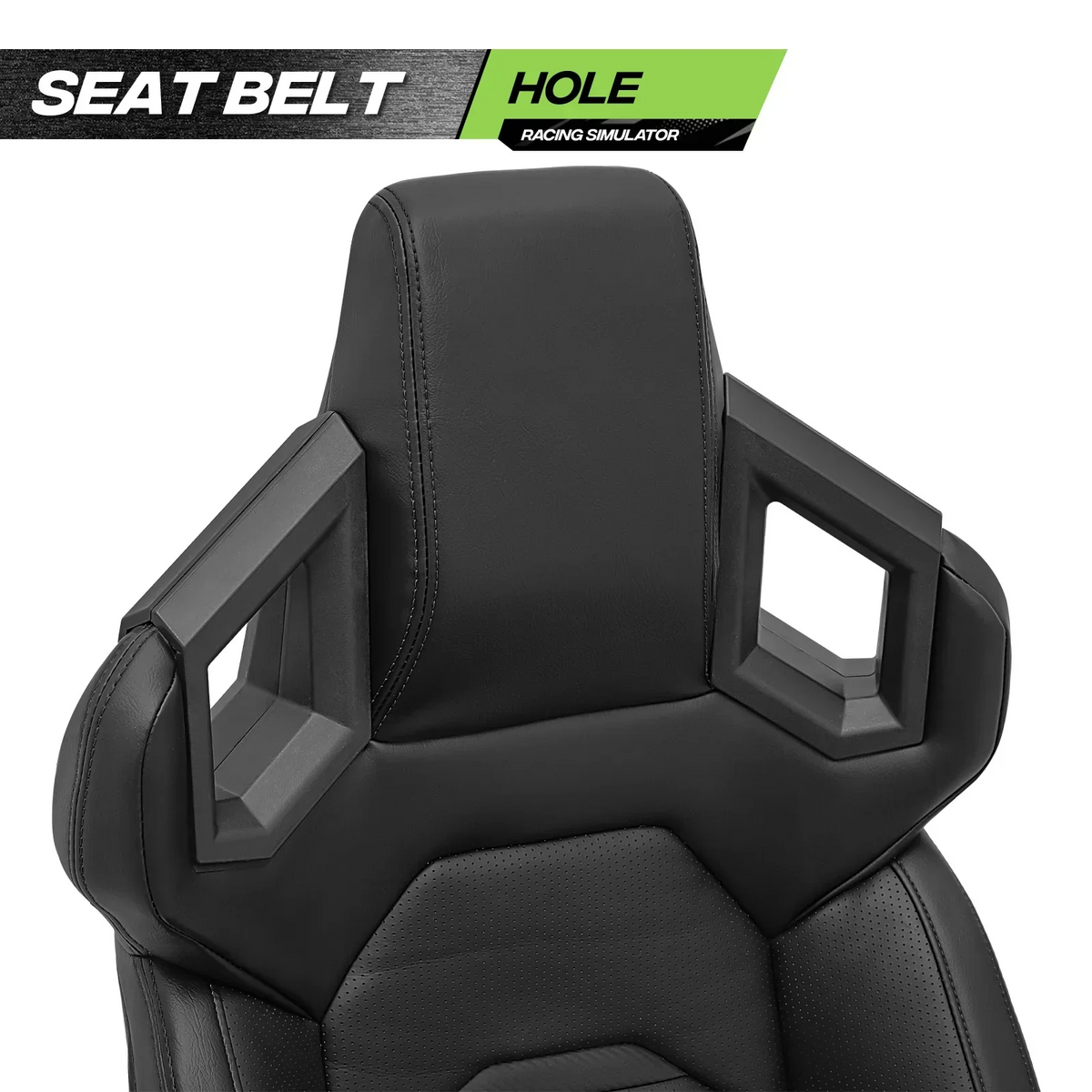 Magshion Racing Simulator Game Seat With Adjustable Slide, Black