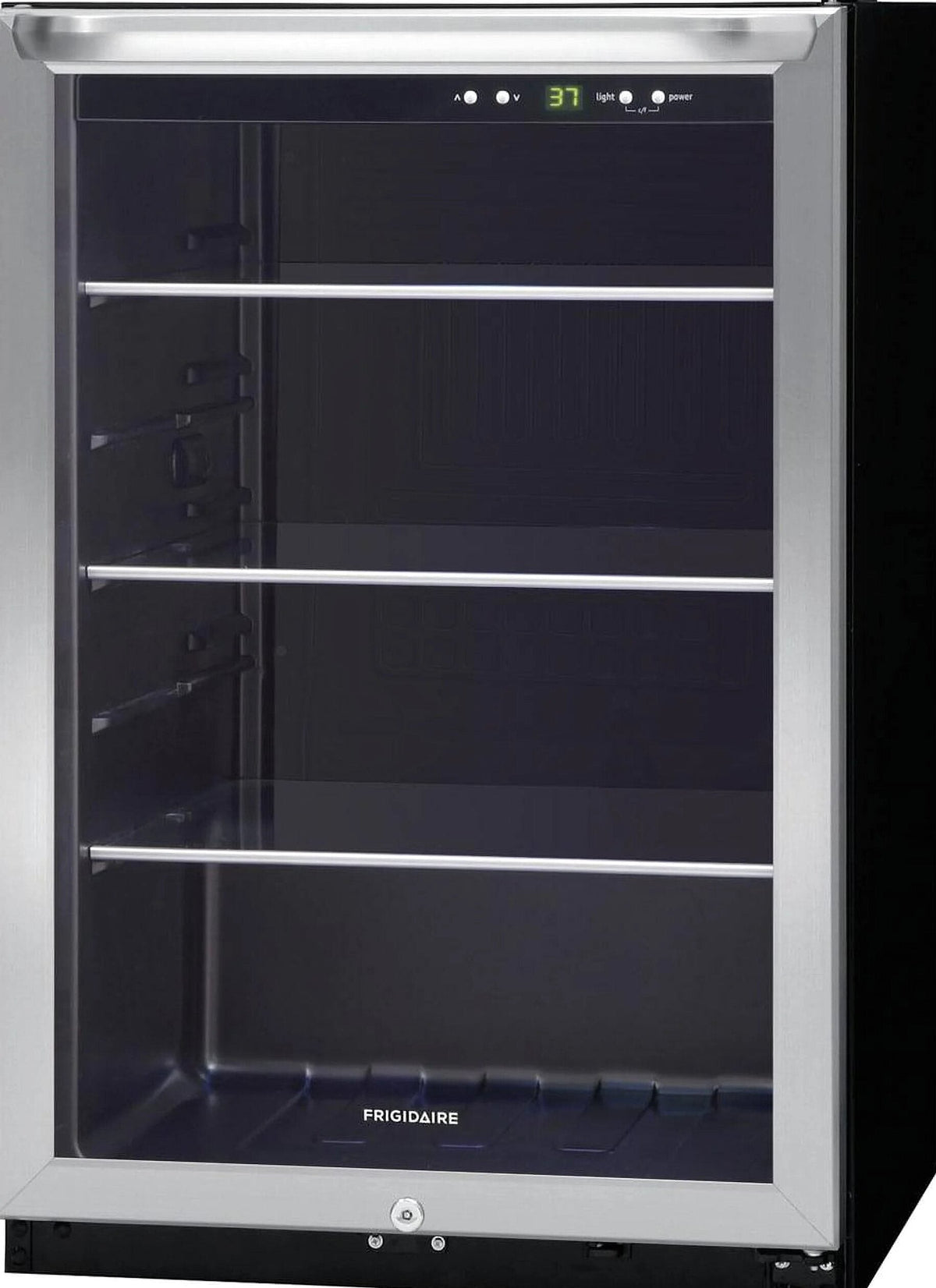 Frigidaire 24 inch Freestanding Beverage Center With Glass Door, Stainless Steel, 138 12 oz. Can Storage - FRYB4623AS