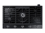 Samsung 36 Inch Black Stainless 5 Burner Gas Cooktop - NA36N6555TG