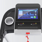 Tikmboex Folding Treadmill, 3.25HP, 10in HD TV Movie Touchscreen, Silver