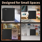 WANAI 5 Cu Ft Chest Freezer - Black
