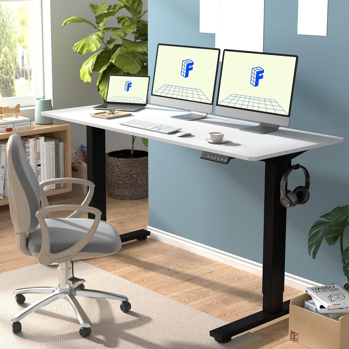 FLEXISPOT Electric Standing Desk With Whole-Piece Desktop - EN1