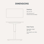 FLEXISPOT Electric Standing Desk With Whole-Piece Desktop - EN1
