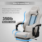 Blue Whale PU Leather Big And Tall Ergonomic Office Gaming Chair, 350 Pounds - B0BTCQ3VVW