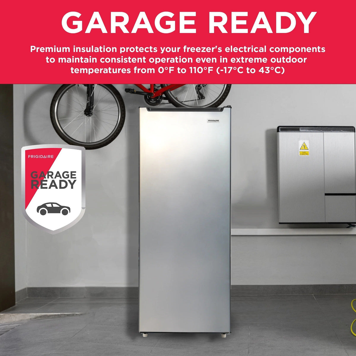 Frigidaire Upright Freezer 6.5 Cu. Ft. Platinum