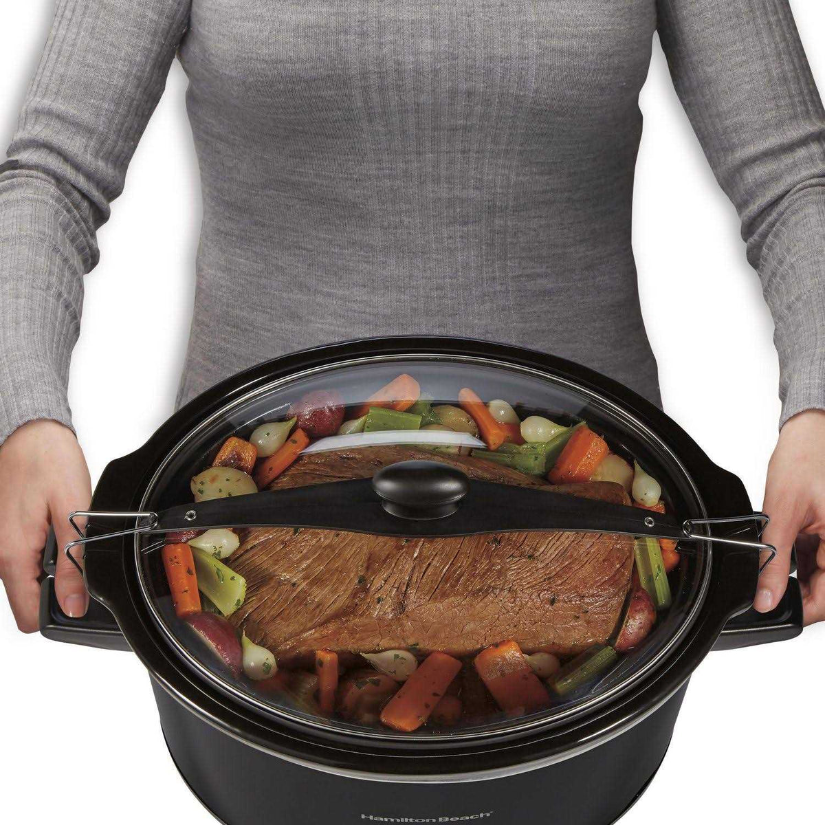 Hamilton Beach Stay Or Go Extra-Large Slow Cooker, 10 Quart